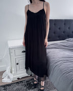 SACRED RITUAL MAXI DRESS — BLACK