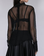 CHEMISIER TRANSPARENT DARK DEVOTION