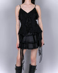 FATAL BLOOM CAMI — BLACK