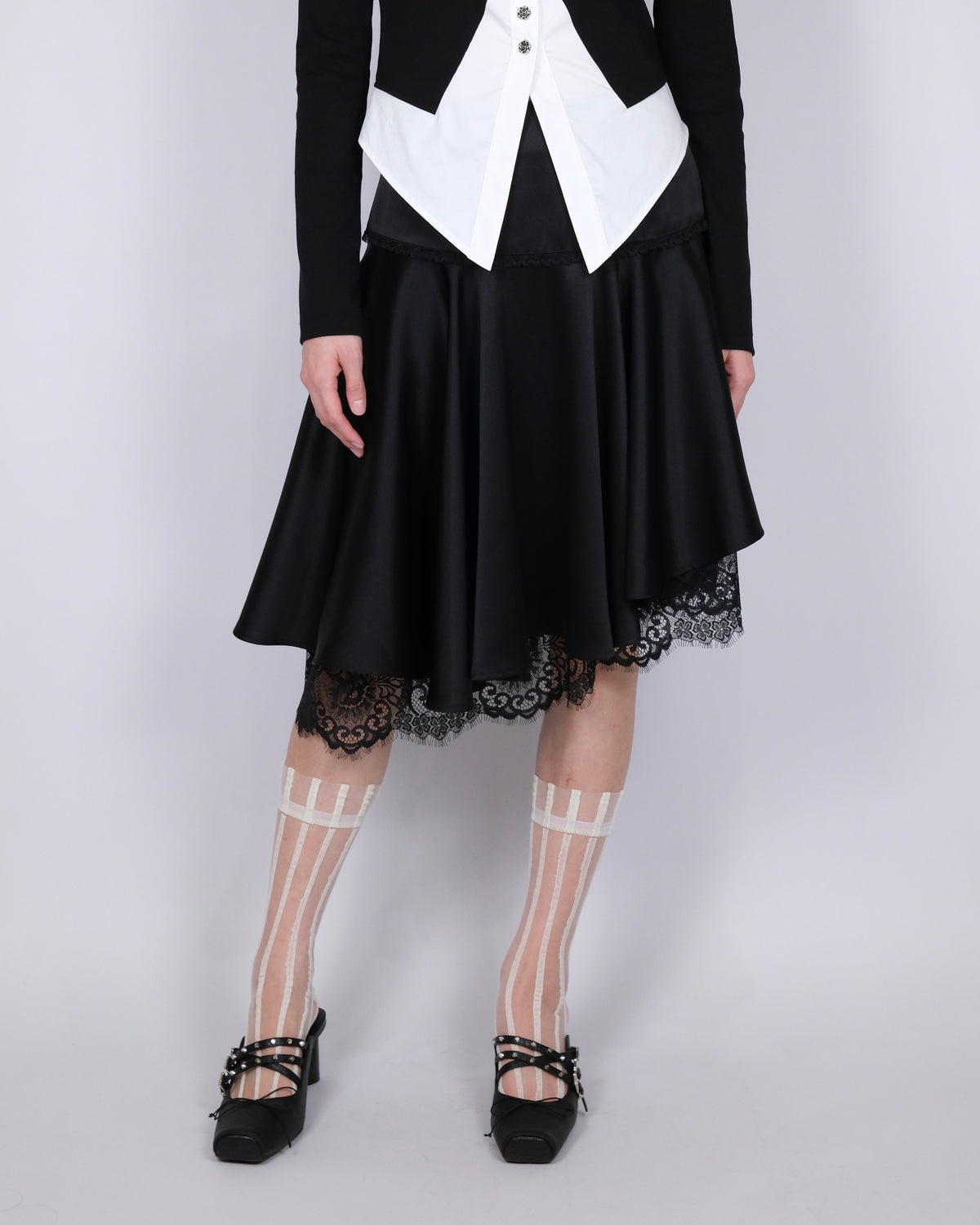 MIDNIGHT ALLURE MIDI SKIRT