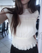 SILENT DISCIPLINE BLOUSE — IVORY