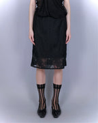 SHADOW LACE MIDI SKIRT
