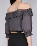 AFTERGLOW OFF-SHOULDER BLOUSE