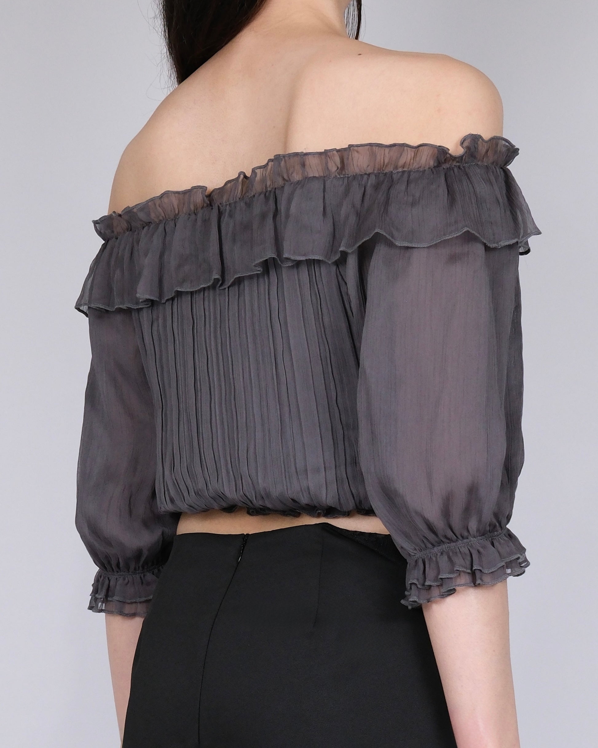 AFTERGLOW OFF-SHOULDER BLOUSE