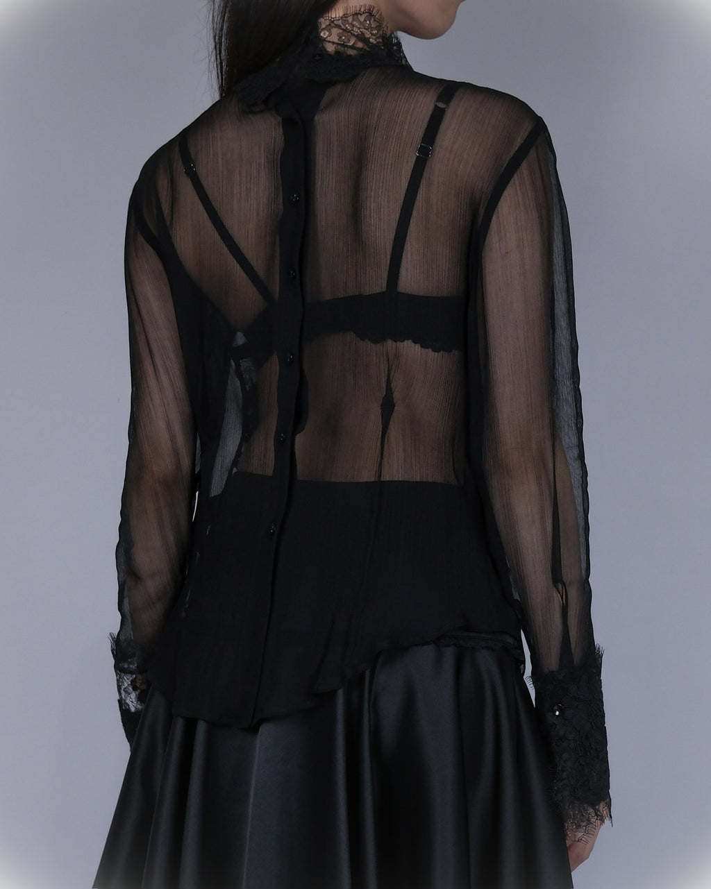 DARK DEVOTION SHEER BLOUSE