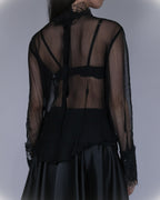 DARK DEVOTION SHEER BLOUSE