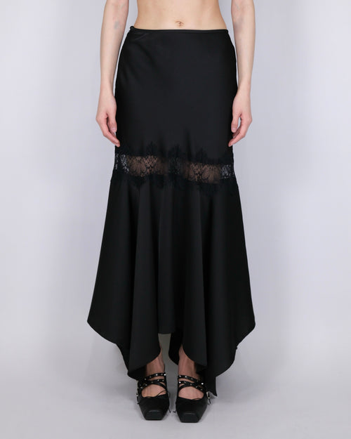 NOCTURNE LACE PANEL SKIRT