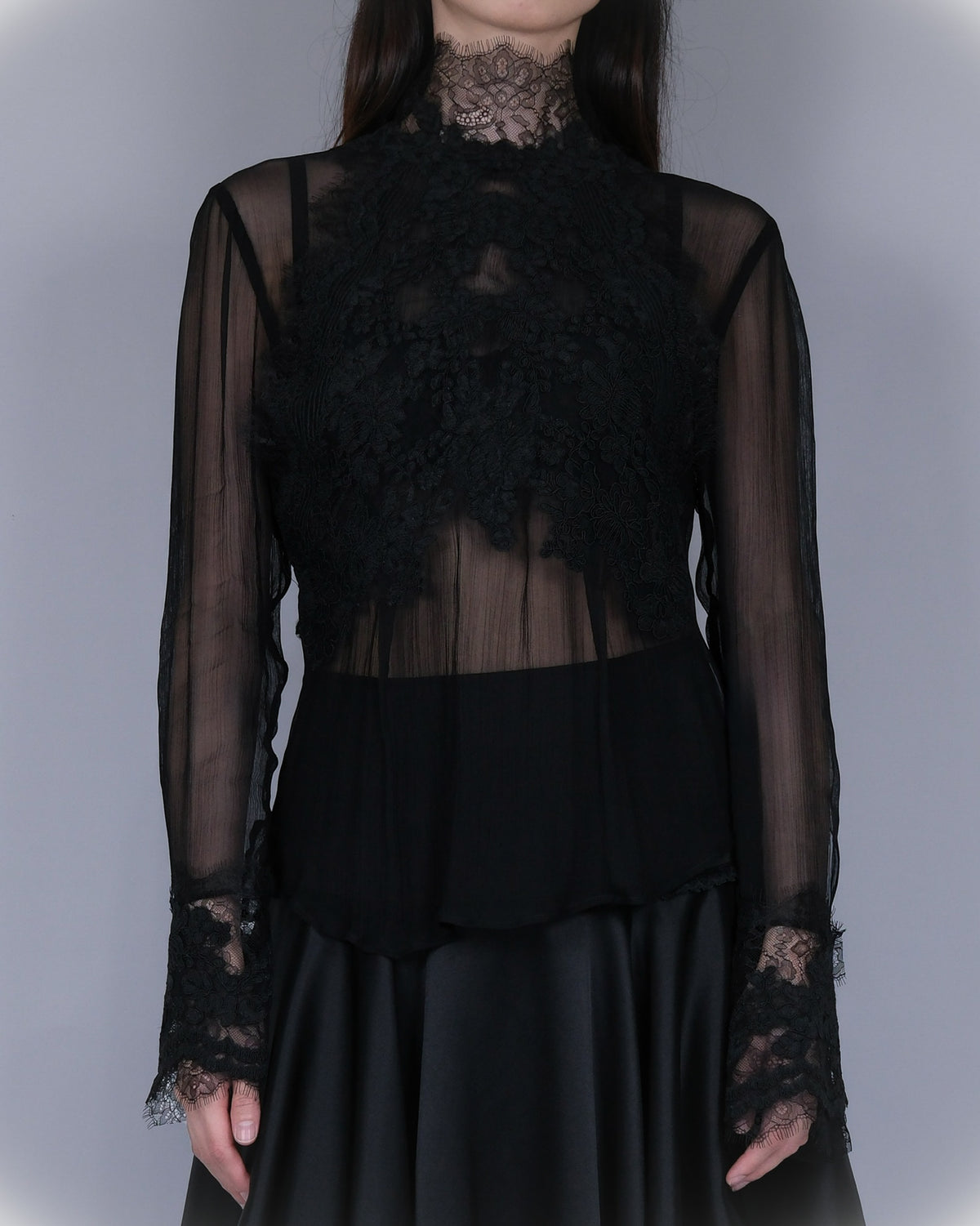DARK DEVOTION SHEER BLOUSE