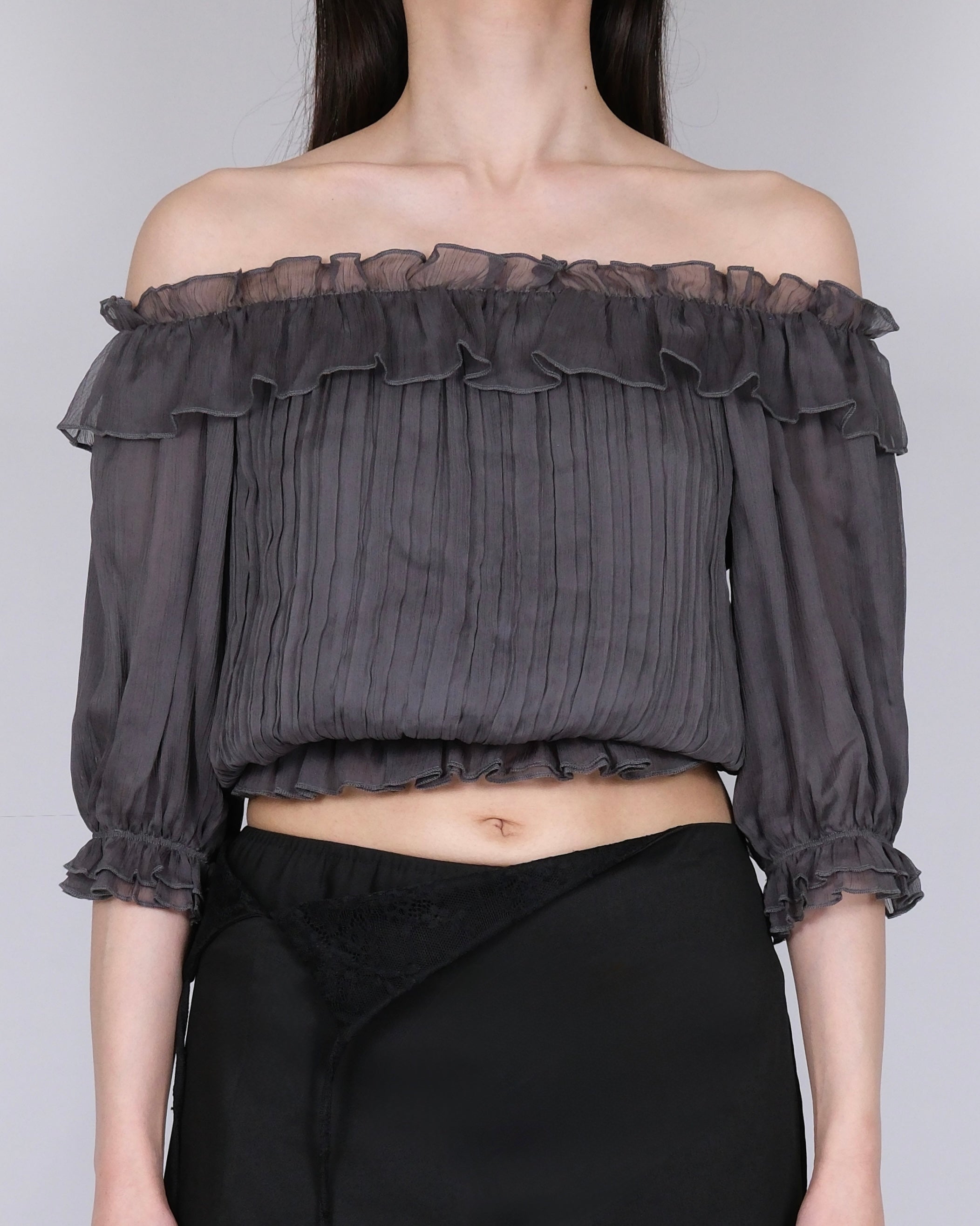 AFTERGLOW OFF-SHOULDER BLOUSE