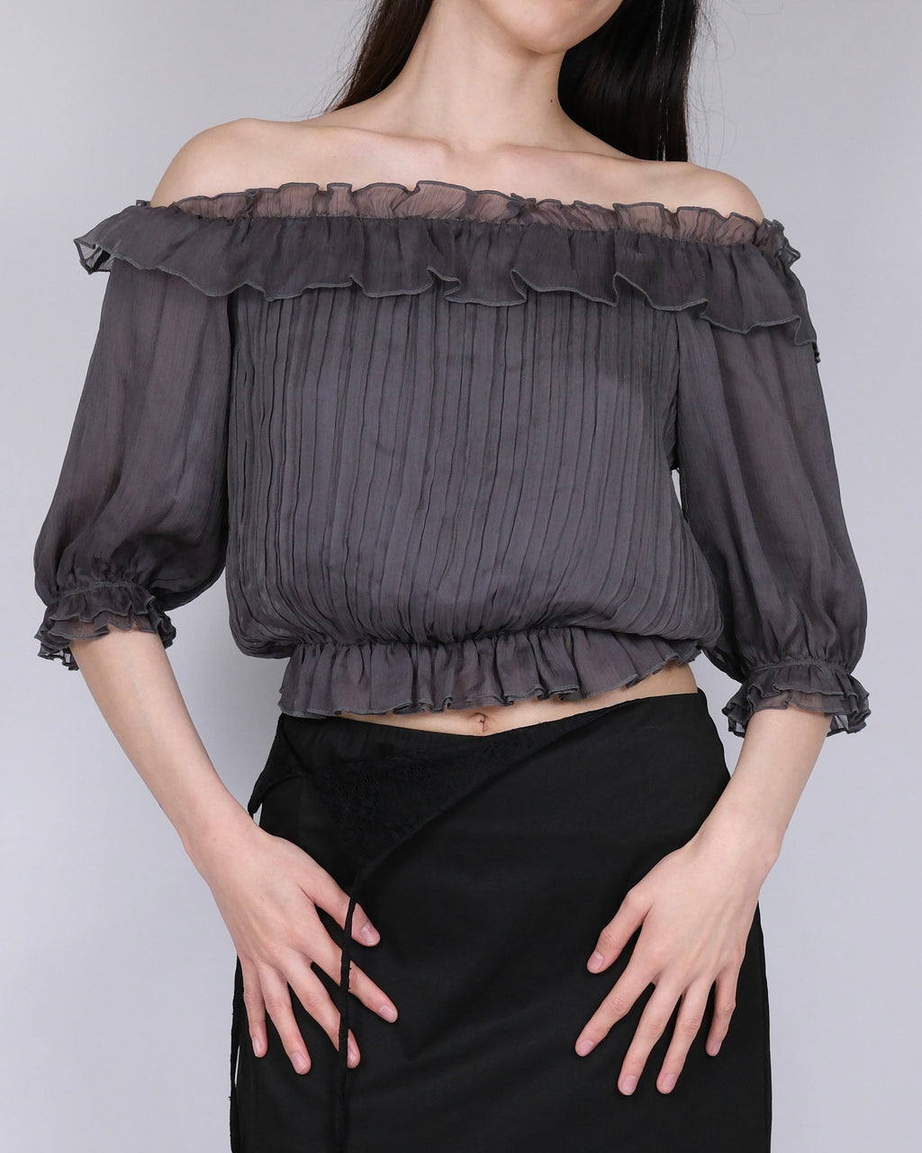 AFTERGLOW OFF-SHOULDER BLOUSE
