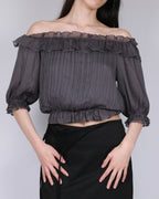 AFTERGLOW OFF-SHOULDER BLOUSE