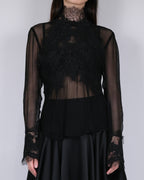CHEMISIER TRANSPARENT DARK DEVOTION