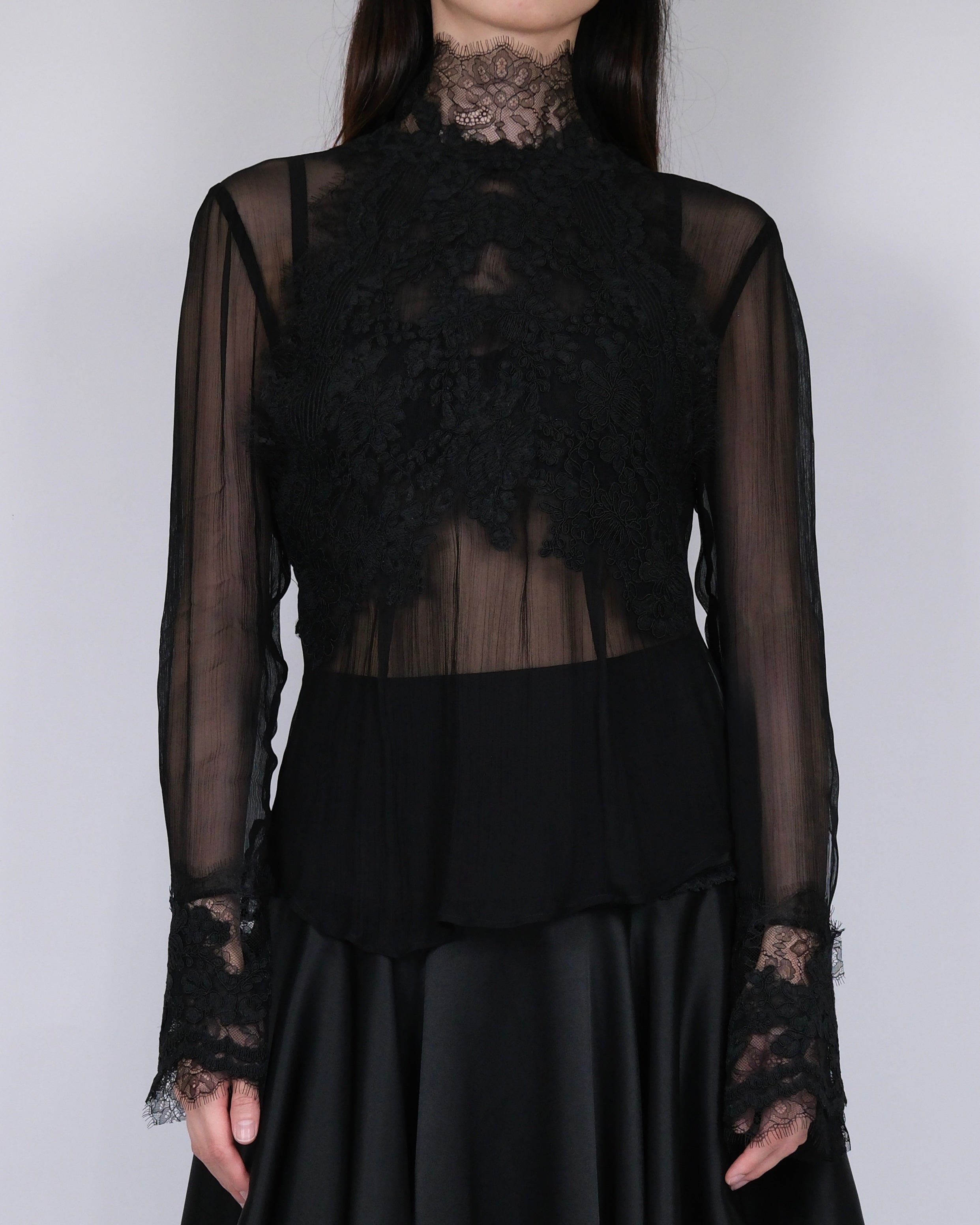 CHEMISIER TRANSPARENT DARK DEVOTION