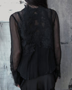 DARK DEVOTION SHEER BLOUSE