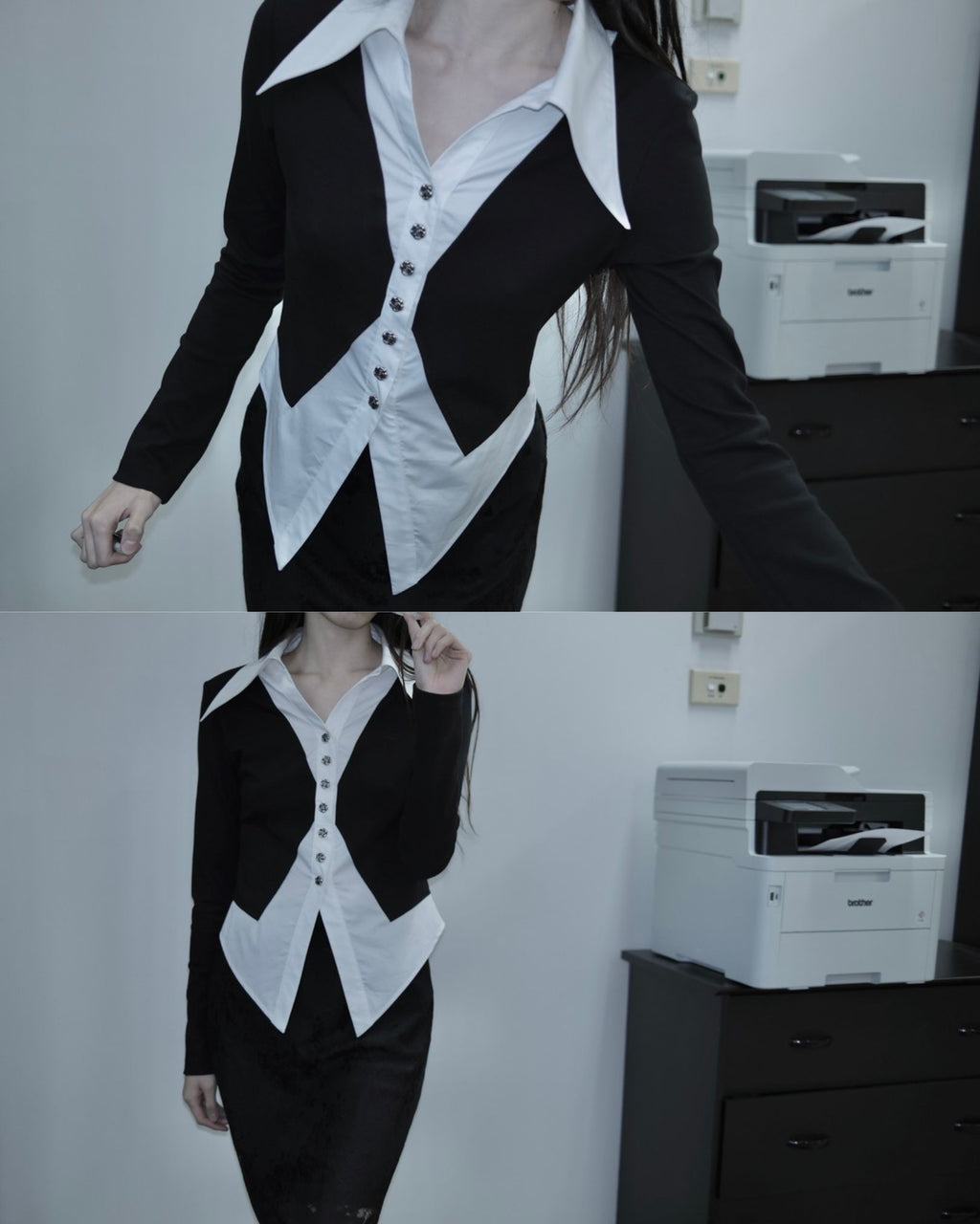 DOUBLE TAKE KNIT TOP