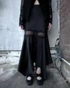 NOCTURNE LACE PANEL SKIRT