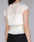 SILENT DISCIPLINE BLOUSE — IVORY