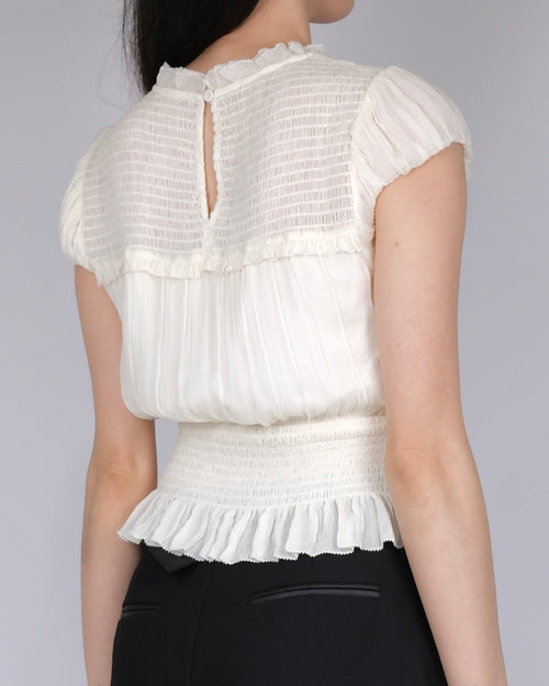 SILENT DISCIPLINE BLOUSE — IVORY