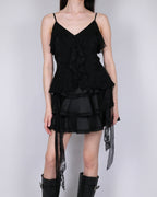 FATAL BLOOM CAMI — BLACK