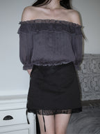 AFTERGLOW OFF-SHOULDER BLOUSE