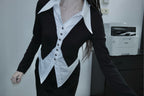 HAUT EN MAILLE DOUBLE EFFET