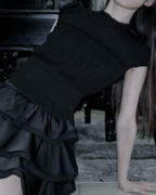 SILENT DISCIPLINE BLOUSE — BLACK