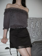 AFTERGLOW OFF-SHOULDER BLOUSE