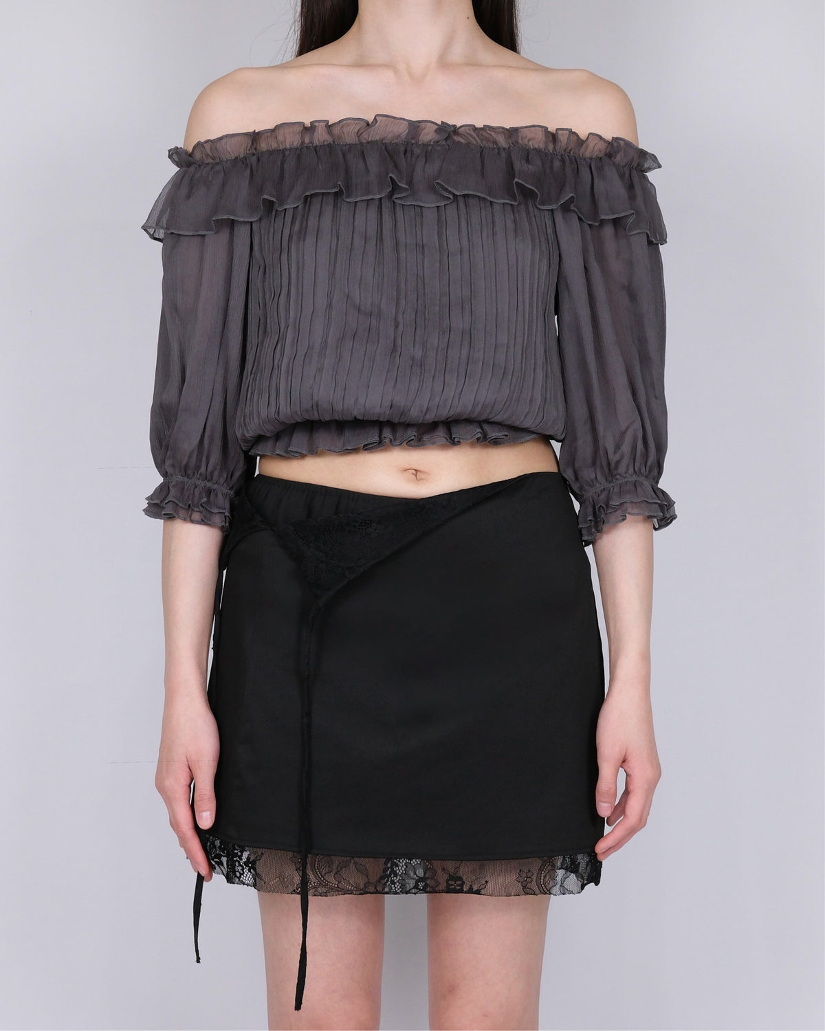 UNDONE MINI SKIRT